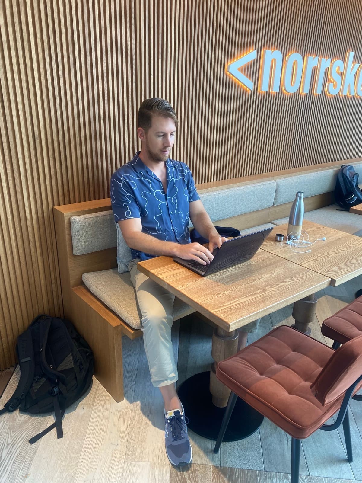 Lennart reviewing the data