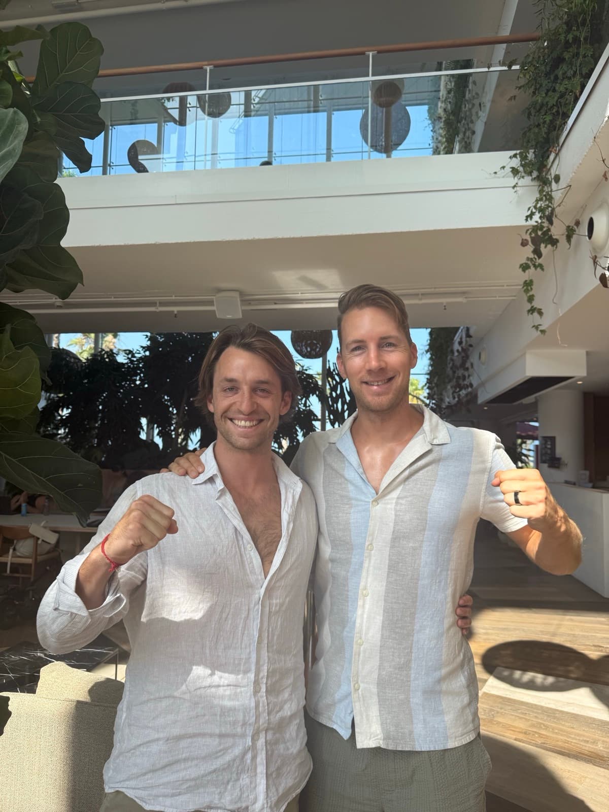 Lennart with a client